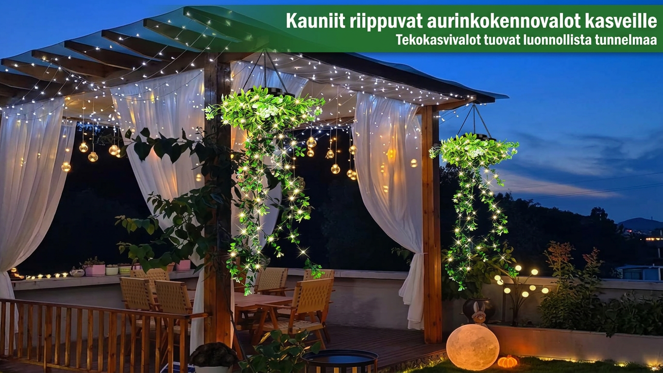 Aurinkoköynnös-valot: Säänkestävä Tunnelmavalaistus