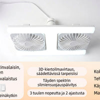 Älykäs E27 Tuuletinvalaisin
